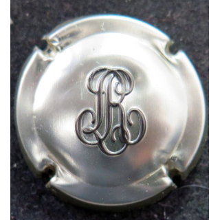 Capsule Muselet de bouteille de champagne ROEDERER Louis n° 123 Or pâle et noir
