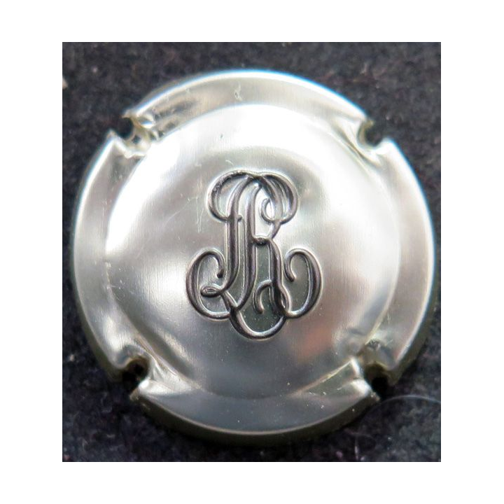Capsule Muselet de bouteille de champagne ROEDERER Louis n° 123 Or pâle et noir