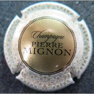 Capsule Muselet de champagne Pierre Mignon n° 151e or contour crème pâle