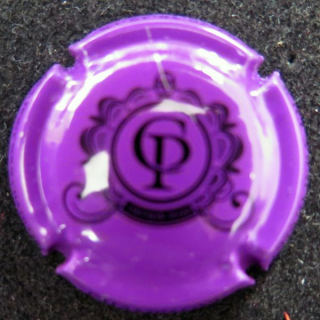 Capsule Muselet de bouteille de champagne CHARLIER et Fils n° 20b violet et noir