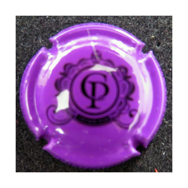 Capsule Muselet de bouteille de champagne CHARLIER et Fils n° 20b violet et noir