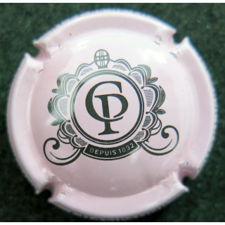 Capsule Muselet de bouteille de champagne CHARLIER et Fils n° 20k rose et noir