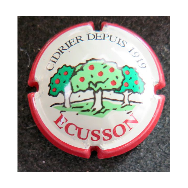 Capsule Muselet de bouteille de cidre ECUSSON cidrier depuis 1919