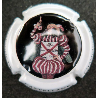 Capsule Muselet de bouteille de champagne De CASTELLANE n° 87b 6° série fond blanc