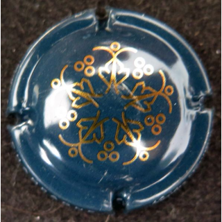 Capsule Muselet de bouteille de champagne Nicolas FEUILLATTE n° 60d bleu et or