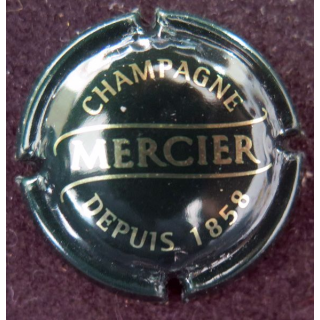 Capsule Muselet de bouteille de champagne MERCIER n° 33 vert foncé