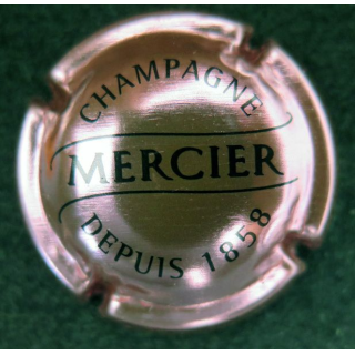 Capsule Muselet de bouteille de champagne MERCIER n° 30 Rosé et noir