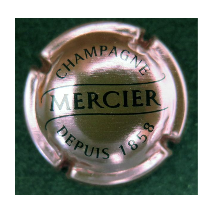 Capsule Muselet de bouteille de champagne MERCIER n° 30 Rosé et noir