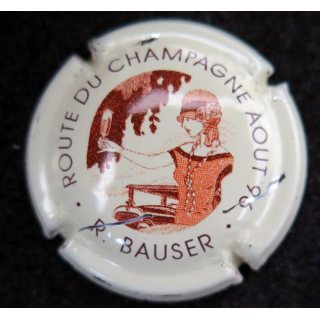 Capsule Muselet de bouteille de champagne BAUSER n° 20 Route du Champagne 1996