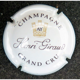 Capsule Muselet de bouteille de champagne GIRAUD Henri n° 5 Blanc et noir
