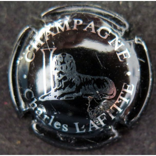 Capsule Muselet de bouteille de champagne LAFITTE Charles n° 5 Noir et métal