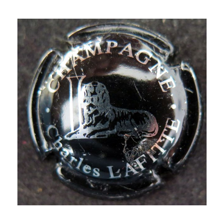 Capsule Muselet de bouteille de champagne LAFITTE Charles n° 5 Noir et métal