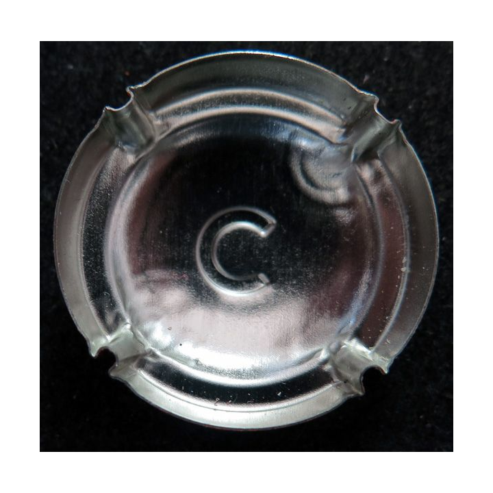 Capsule Muselet de bouteille de champagne CLEMENT Charles n° 29 ctr orange C estampé