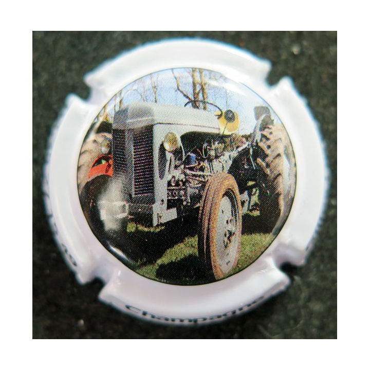 Capsule Muselet de bouteille de champagne LESEURRE Gilles n° A14c tracteur gris