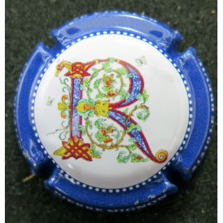 Capsule Muselet de bouteille de champagne MIGNON Pierre  n° 186a contour bleu foncé