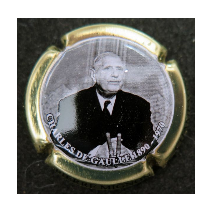 Capsule Muselet de bouteille de champagne MIGNON Pierre n° 228b Contour Or