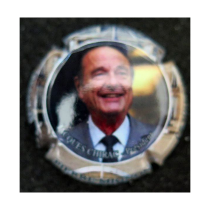 Capsule Muselet de bouteille de champagne MIGNON Pierre n° 242 Jacques Chirac