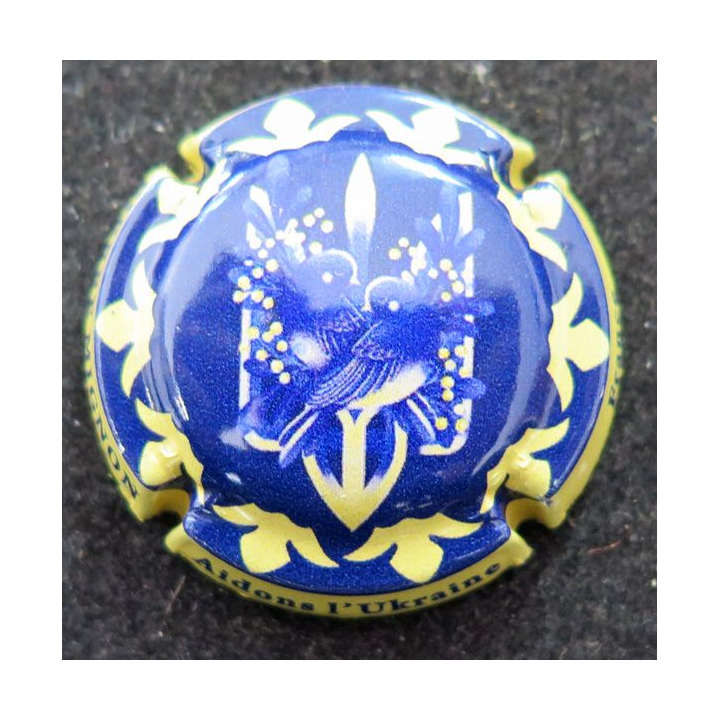 Capsule Muselet de bouteille de champagne MIGNON Pierre n° 225b Aidons l'Ukraine
