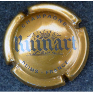 Capsule Muselet de bouteille de champagne RUINART n° 54d cuivre et marron
