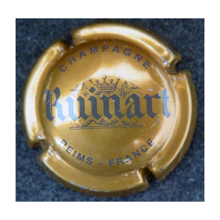 Capsule Muselet de bouteille de champagne RUINART n° 54d cuivre et marron