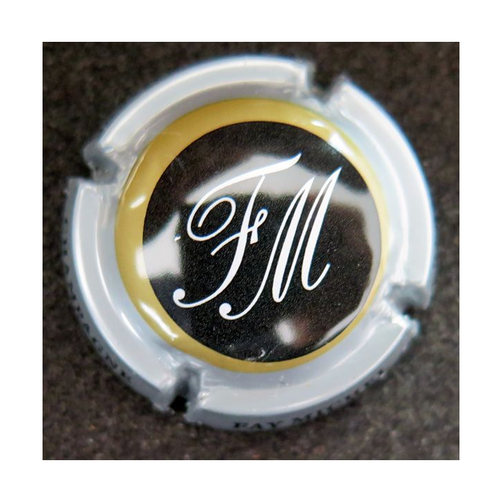 Capsule Muselet de bouteille de champagne FAY Michel n° 41b contour gris pâle