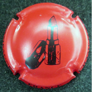 Capsule Muselet de bouteille de champagne BARON Albert n° 39 Rouge à lèvres