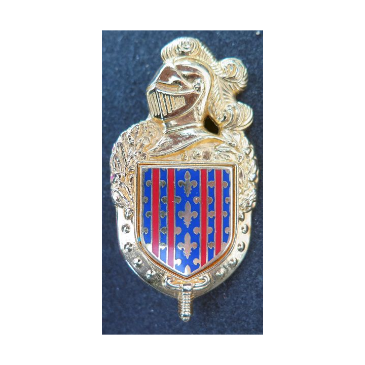 Écu du Groupement IV-1 de gendarmerie mobile de fabrication Boussemart