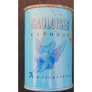 Cendrier métallique Gauloise Caporal Diamètre 4,7 cm et hauteur 7,3 cm