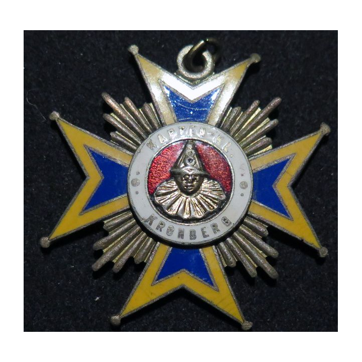 Médaille de carnaval allemand en émail 1919-1933 dimension 4,3 cm
