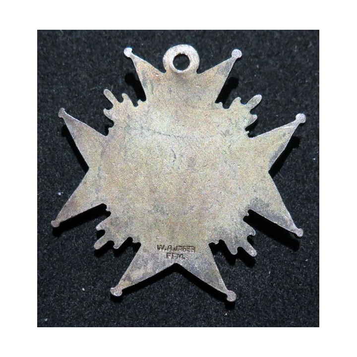 Médaille de carnaval allemand en émail 1919-1933 fabrication W.A. JAGER FFM
