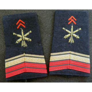 Paire de fourreau d'épaule de caporal chef engagé d'artillerie