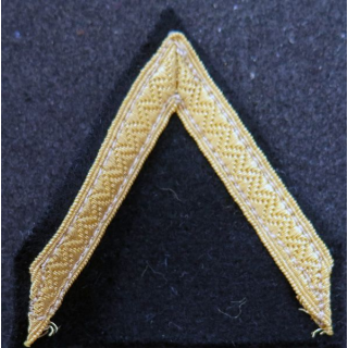 Galon de Sergent PDL doré sur tissu noir