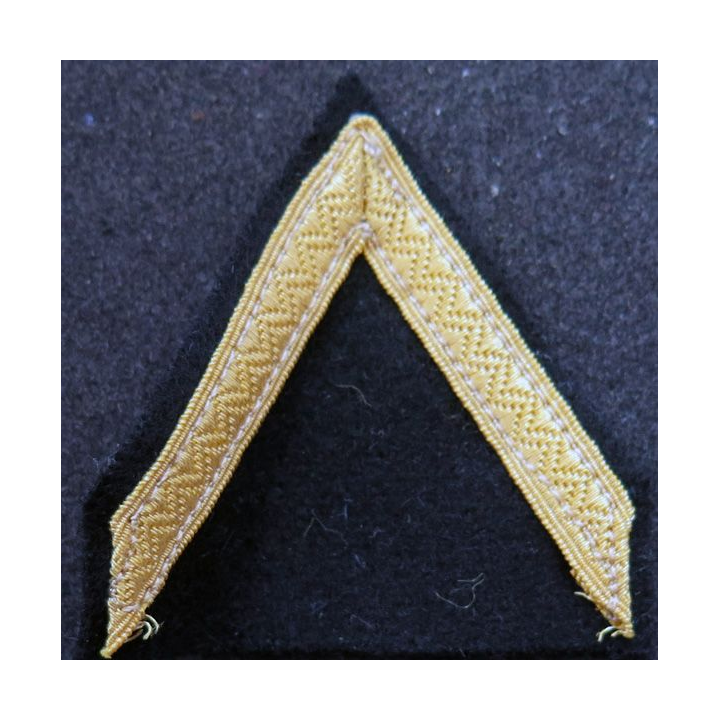 Galon de Sergent PDL doré sur tissu noir