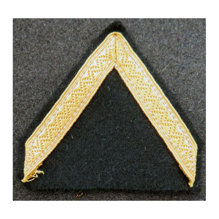 Galon de Sergent PDL doré sur tissu noir