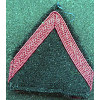Galon de 1° Classe PDL rouge sur tissu  bleu noir