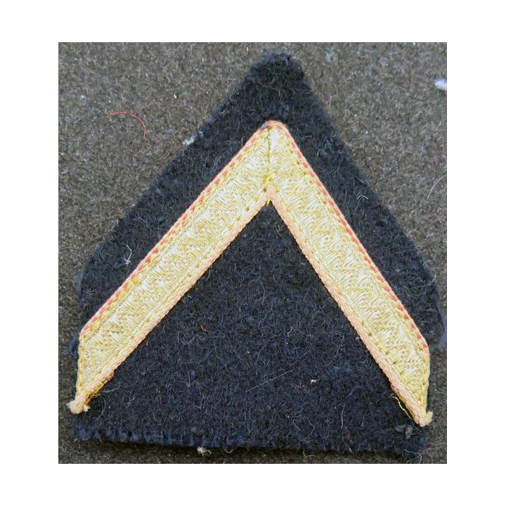 Galon de Sergent PDL doré sur tissu noir
