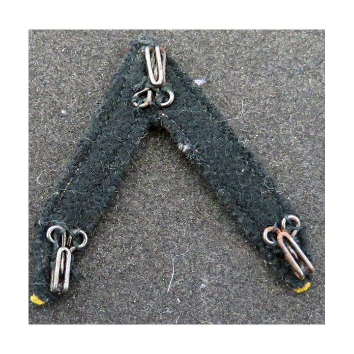 Galon de Sergent PDL doré sur tissu noir