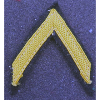 Galon de Sergent PDL doré sur tissu noir