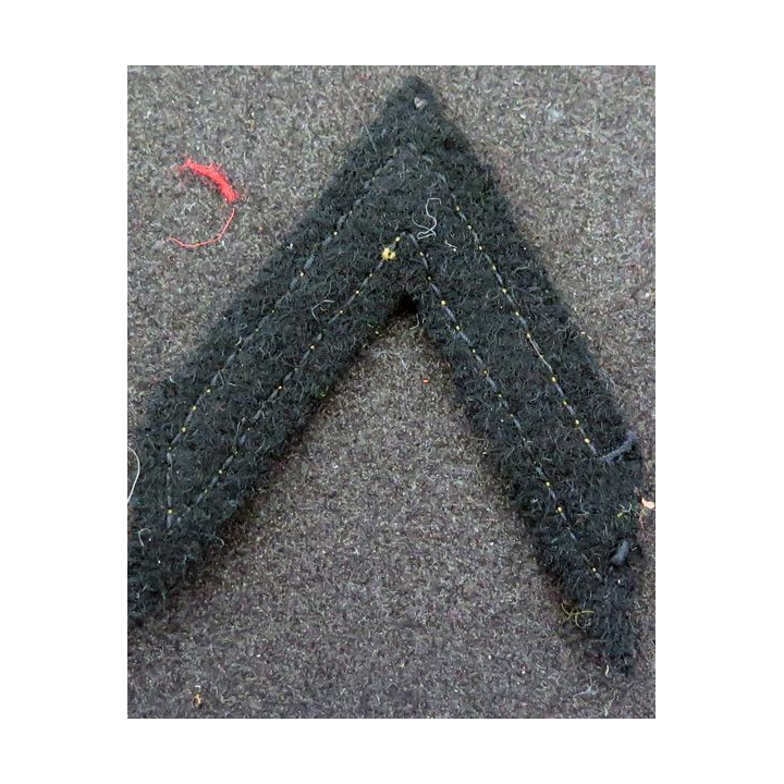 Galon de Sergent PDL doré sur tissu noir