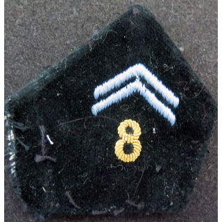 soutache (insigne de col) du 8° Régiment de Transmissions en cannetille