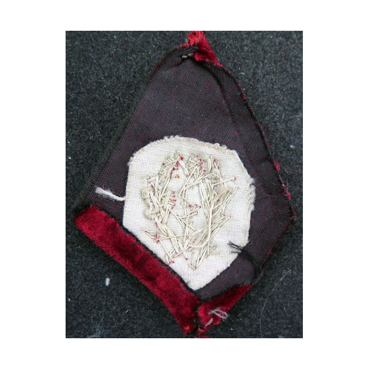 paire de soutache (insigne de col) de médecin  en cannetille