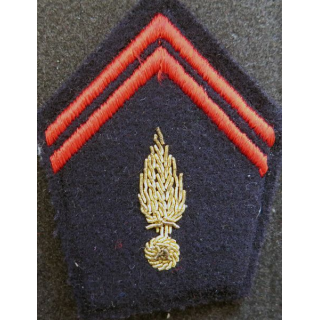 soutache (insigne de col) d'infanterie en cannetille