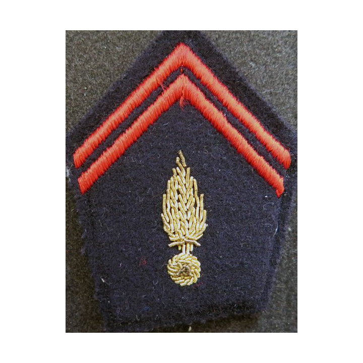 soutache (insigne de col) d'infanterie en cannetille