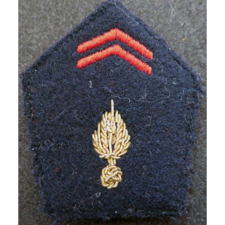 soutache (insigne de col) d'infanterie en cannetille