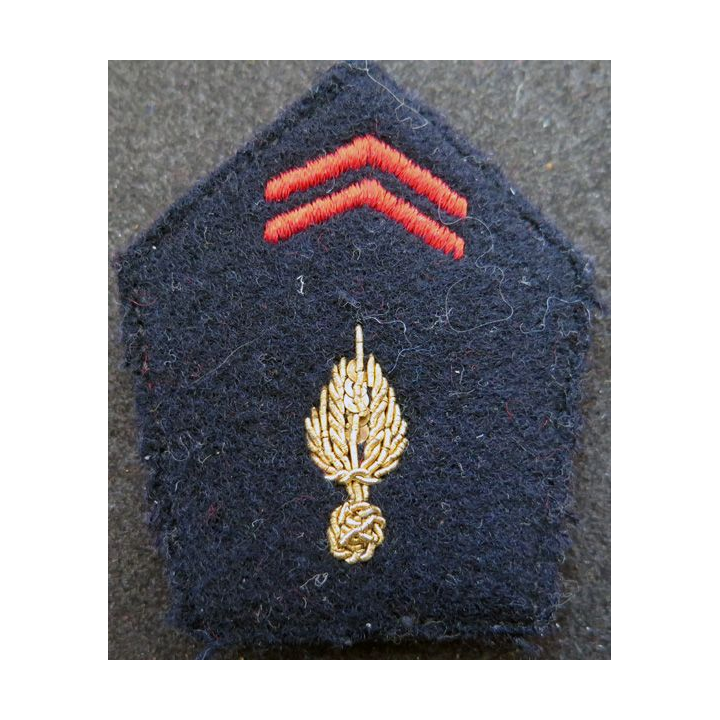 soutache (insigne de col) d'infanterie en cannetille