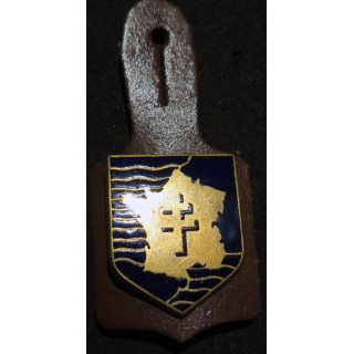 2° DB : insigne de la 2° division blindée de fabrication Drago Olivier Métra H. 101