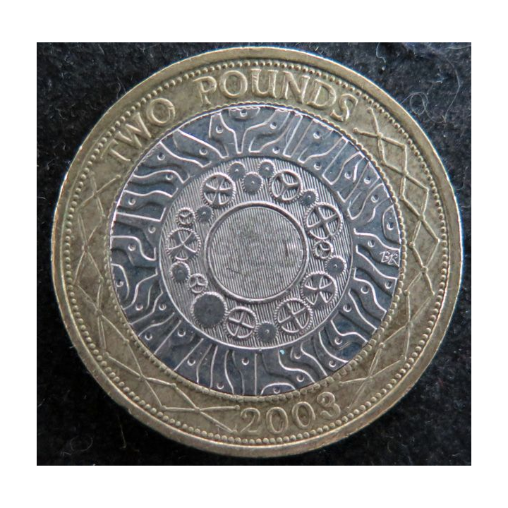 ROYAUME UNI : Pièce de Two Pounds 2003 Elisabeth II
