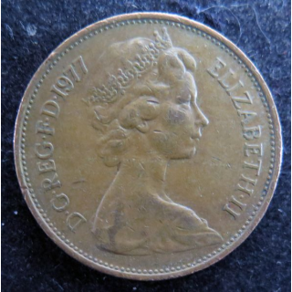ROYAUME UNI : Pièce de Two Pence 1977 Elisabeth II