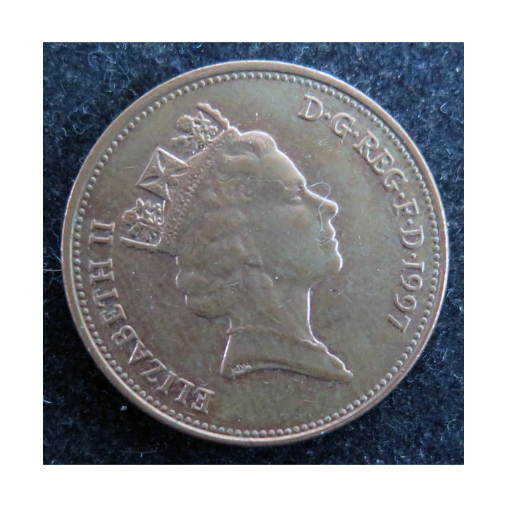 ROYAUME UNI : Pièce de Two Pence 1997 Elisabeth II
