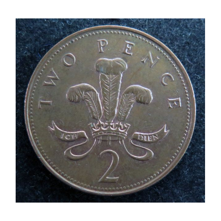 ROYAUME UNI : Pièce de Two Pence 1997 Elisabeth II